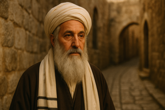 Image fictive d'Isaac Louria, représentation imaginaire ne correspondant pas au personnage historique