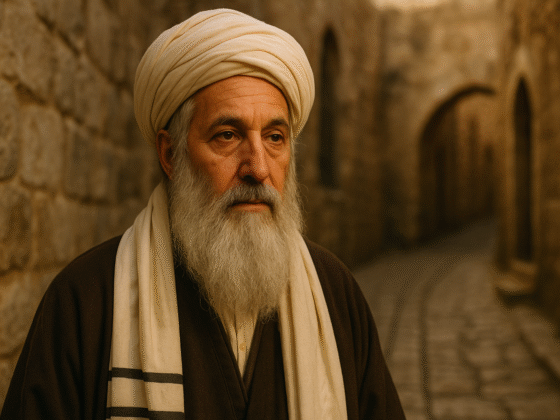 Image fictive d'Isaac Louria, représentation imaginaire ne correspondant pas au personnage historique