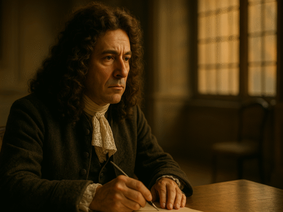 Image fictive de Jean de La Bruyère, moraliste français du XVIIᵉ siècle, ne représentant pas le personnage réel