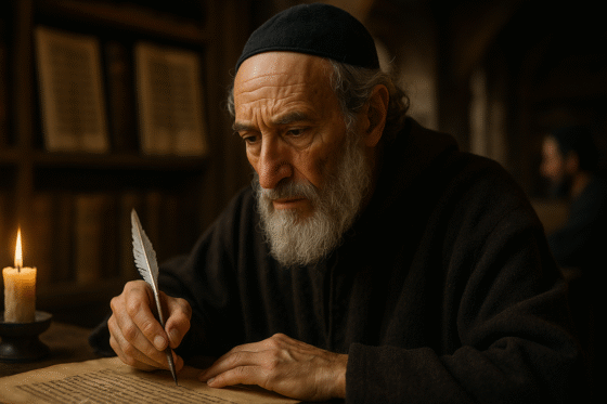 Image fictive représentant Joseph Gikatilla, kabbaliste castillan du XIIIᵉ siècle, qui ne correspond pas à son apparence réelle