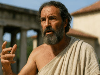 Ménestor (Ve–IVe av. J.-C.) : la pensée pythagoricienne au service de la botanique 242 Image fictive et imaginaire de Ménestor de Sybaris, ne représentant pas le philosophe pythagoricien réel