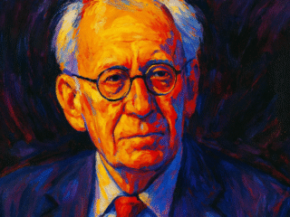 Richard Carl Jeffrey (1926–2002) : le probabilisme radical et la rationalité bayésienne 304 Image fictive de Richard Jeffrey, philosophe américain spécialiste du probabilisme ; cette représentation est imaginaire et ne correspond pas à la personne réelle.