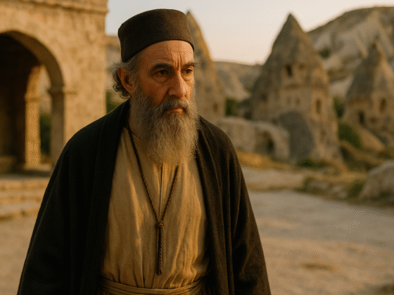 Image fictive représentant Grégoire de Nysse, évêque et théologien du IVᵉ siècle, qui ne le représente pas réellement.