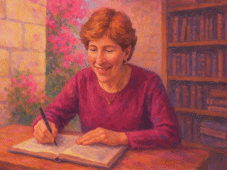 Susan Handelman (née en 1949) : l'herméneutique rabbinique et la théorie littéraire moderne 327 Image fictive de Susan Handelman, qui ne représente pas réellement la penseure contemporaine