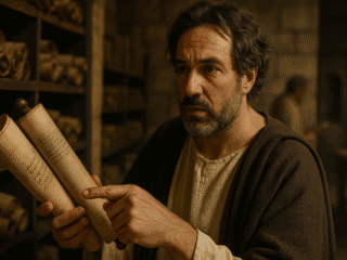 Tyrannion d'Amisos (100 av. J.-C. – 25 av. J.-C.) : De la captivité à la préservation du savoir aristotélicien 342 Image imaginaire de Tyrannion d'Amisos, grammairien grec du Ier siècle av. J.-C., qui ne représente pas le personnage réel.