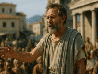 Xouthos (Ve–IVe siècle av. J.-C.) : penseur du vide et du mouvement cosmique 354 Représentation fictive et imaginaire du philosophe pythagoricien Xouthos, qui ne le représente pas réellement.