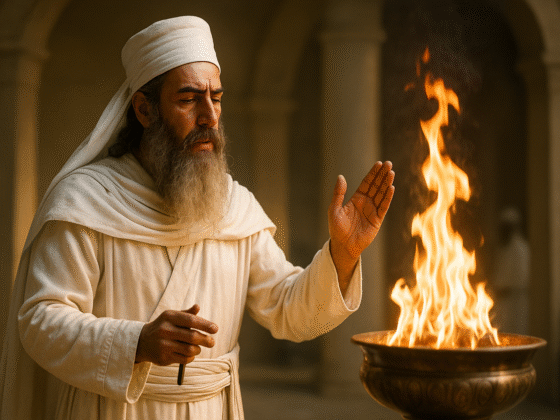 Image imaginaire de Zoroastre, fondateur du zoroastrisme, ne représentant pas le personnage historique réel