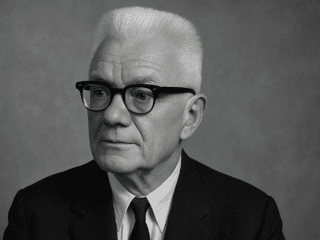 Carl Gustav Hempel (1905–1997) : l'architecte de l'explication scientifique 64 Représentation imaginaire et fictive de Carl Gustav Hempel, ne représentant pas le philosophe réel