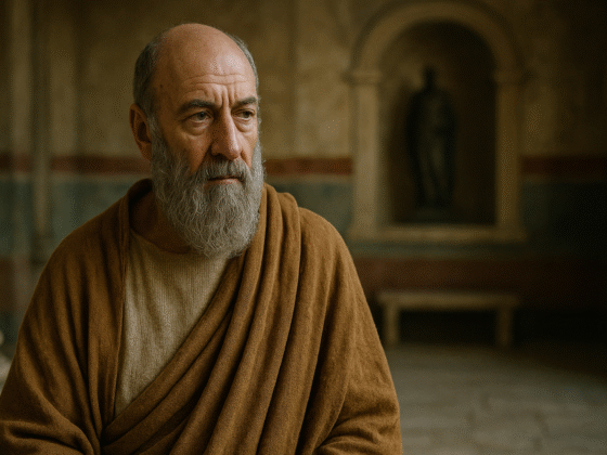 Zénon de Citium (Zénon de Kition) (334–262 av. J.-C.) : vivre en accord avec la nature 2 Image fictive et imaginaire de Zénon de Citium, ne représentant pas le philosophe réel