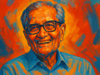 Amartya Sen (1933–) : développement humain et justice par les capabilités 36 Image fictive d'Amartya Sen, philosophe et économiste indien, ne le représentant pas réellement